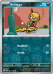 Scraggy - 057/086 (Poke Ball Pattern) - SV: White Flare (WHT)