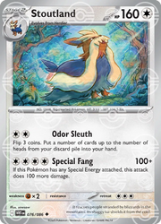 Stoutland (Poke Ball Pattern) - SV: White Flare (WHT)