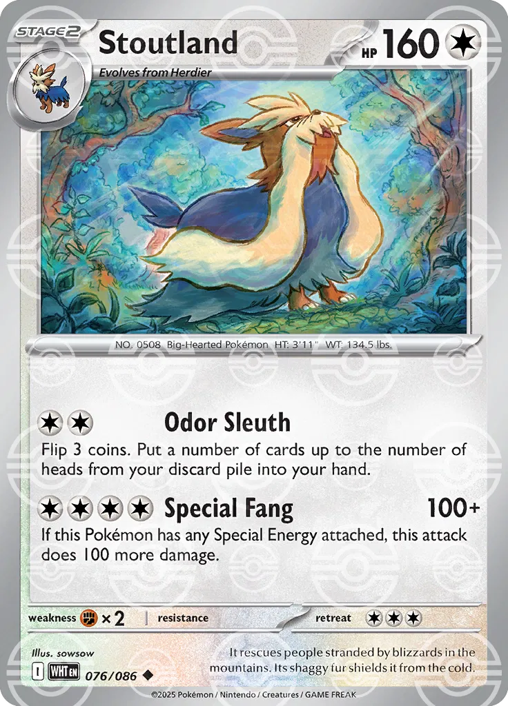 Stoutland (Poke Ball Pattern) - SV: White Flare (WHT)