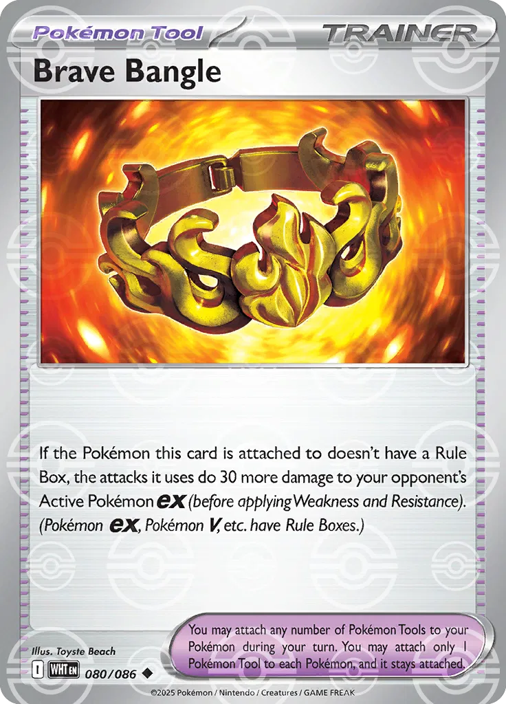 Brave Bangle (Poke Ball Pattern) 080/086 (White Flare)