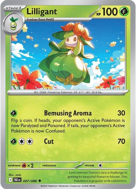 Lilligant 007/086 · Reverse Holofoil (Black Bolt)