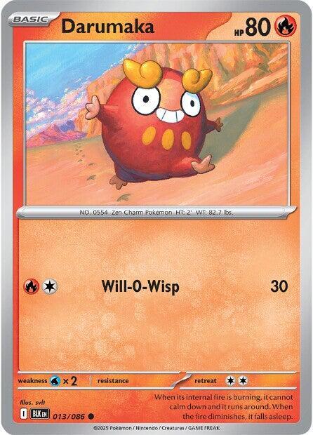 Darumaka 013/086 · Reverse Holofoil (Black Bolt)