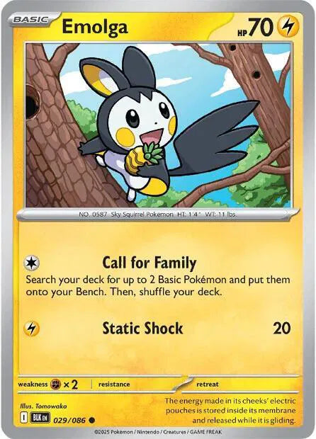 Emolga 029/086 · Normal (Black Bolt)
