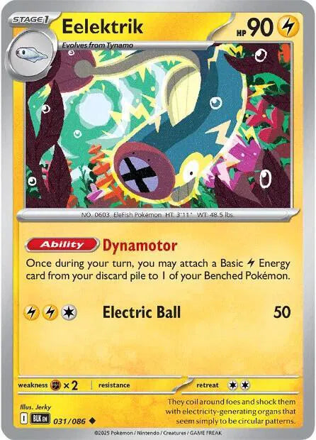 Eelektrik 031/086 · Reverse Holofoil (Black Bolt)
