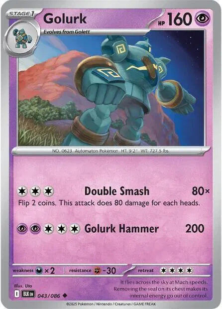 Golurk 043/086 · Normal (Black Bolt)