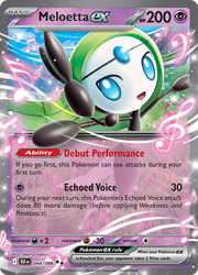 Meloetta Ex 044/086 - Black Bolt - Double Rare