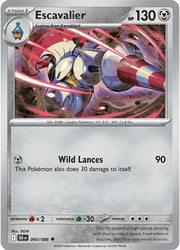 Escavalier 060/086 · Reverse Holofoil (Black Bolt)