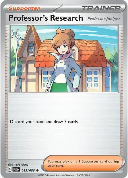 Professor's Research 085/086 · Reverse Holo (Black Bolt)