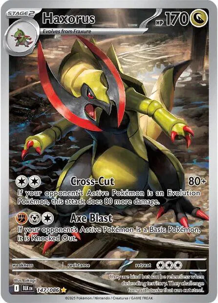 Haxorus Black Bolt Illustration Rare 147/086