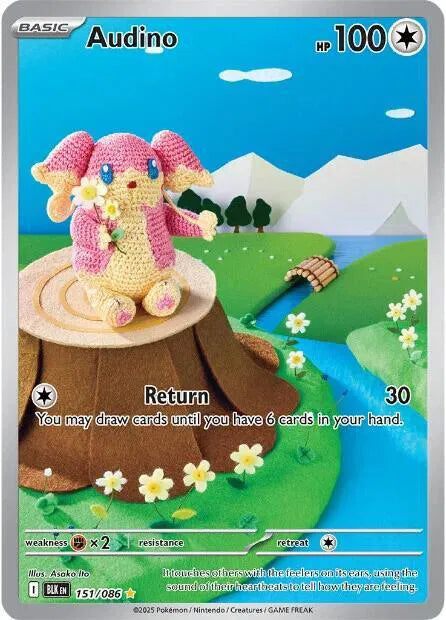 Audino 151/086 - Black Bolt - Illustration Rare