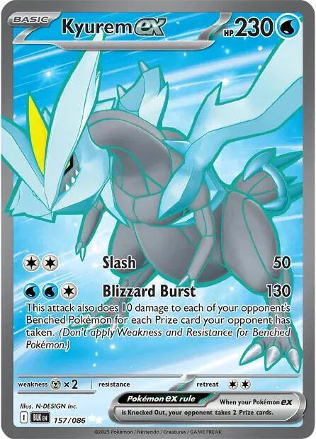 Kyurem ex Black Bolt Ultra Rare 157/086