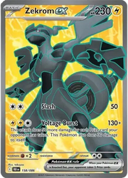 Zekrom ex 158/086 (Black Bolt)