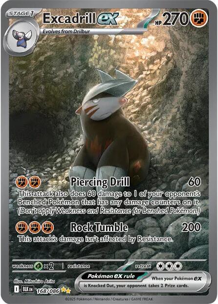 Excadrill ex 168/086 · Holofoil (Black Bolt)