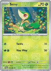 Snivy #001 Master Ball Reverse Holo - Black Bolt
