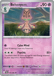 Beheeyem (Master Ball Pattern) 041/086 · Holofoil (Black Bolt)