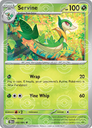 Servine 002/086 BLK Poke Ball Pattern
