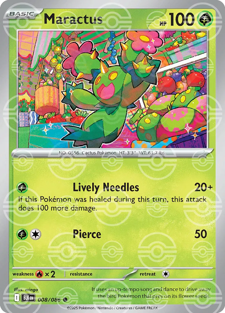 Maractus (Poke Ball Pattern) 008/086 (Black Bolt)