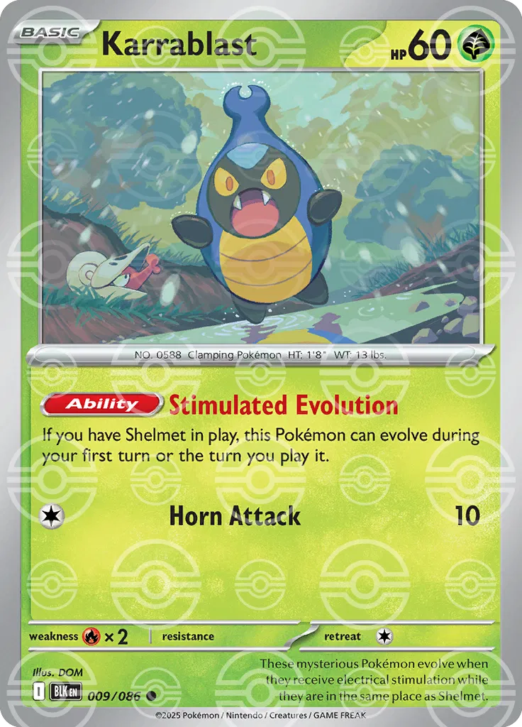 Karrablast (Poke Ball Pattern) - SV: Black Bolt (BLK)