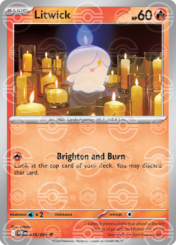 Litwick (Poke Ball Pattern) - SV: White Flare (WHT)