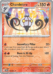 Chandelure - 018/086 (Poke Ball Pattern) - SV: White Flare (WHT)