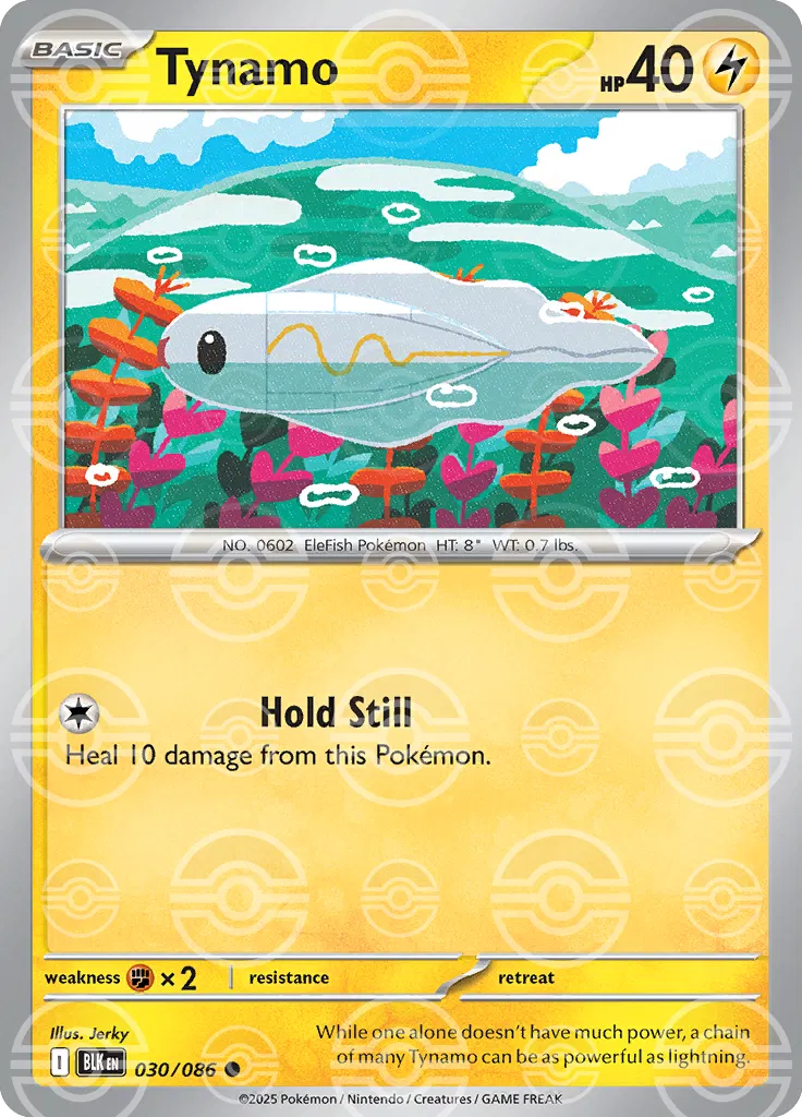 Tynamo 030/086 BLK Poke Ball Pattern