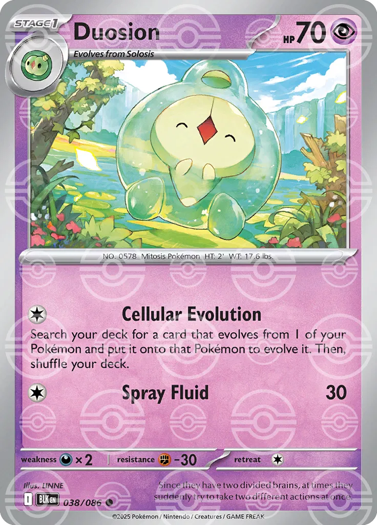 Duosion (Poke Ball Pattern) 038/086 (Black Bolt)