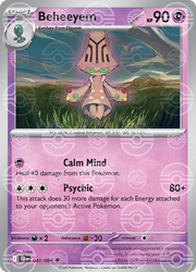 Beheeyem (Poke Ball Pattern) 041/086 (Black Bolt)
