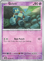 Golett - 042/086 (Poke Ball Pattern) - SV: Black Bolt (BLK)