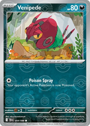 Venipede - 054/086 (Poke Ball Pattern) - SV: Black Bolt (BLK)