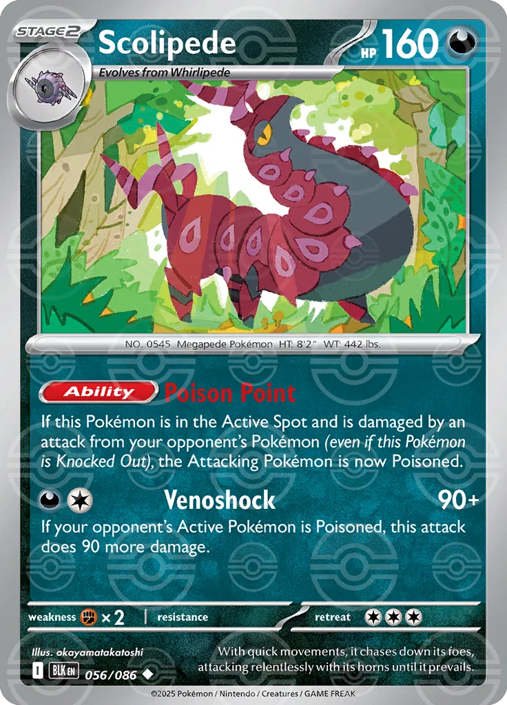 Scolipede (Poke Ball Pattern) 056/086 (Black Bolt)