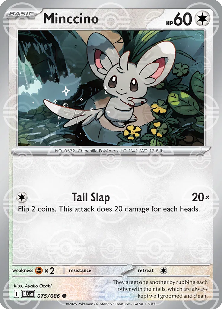 Minccino (Poke Ball Pattern) 075/086 · Holofoil (Black Bolt)