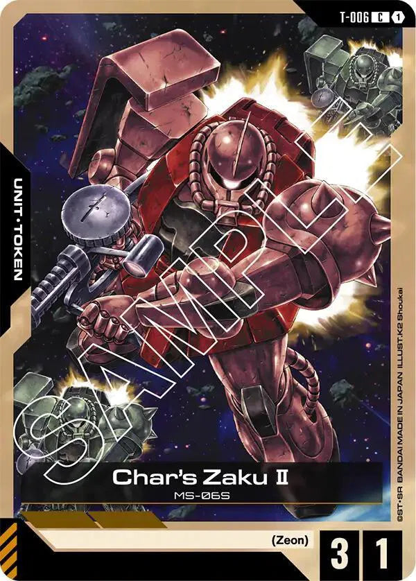 Char's Zaku II (T-006) Token · Normal (Newtype Rising)