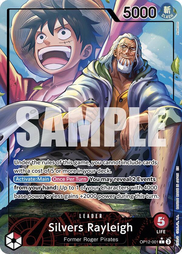 Silvers Rayleigh (Alternate Art) OP12-001 · Foil (Legacy of the Master)