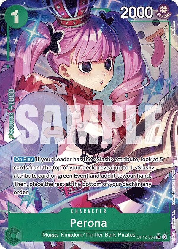 Perona (Alternate Art) OP12-034 · Foil (Legacy of the Master)
