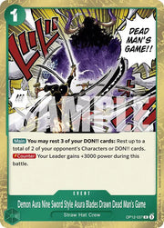 Demon Aura Nine Sword Style Asura Blades Drawn Dead Man's Game OP12-037 (Legacy of the Master)
