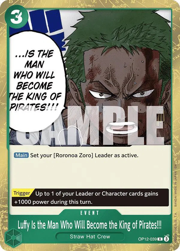Luffy Is the Man Who Will Become the King of Pirates!!! OP12-039 (Legacy of the Master)