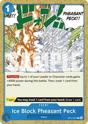 Ice Block Pheasant Peck OP12-057 (Legacy of the Master)