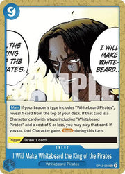 I Will Make Whitebeard the King of the Pirates OP12-058 (Legacy of the Master)