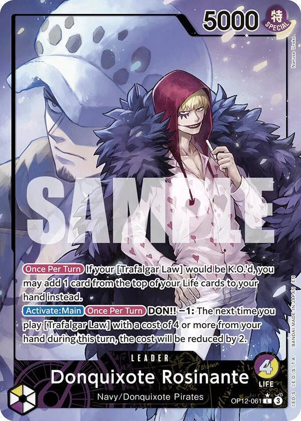 Donquixote Rosinante (061) (Alternate Art) OP12-061 (Legacy of the Master)