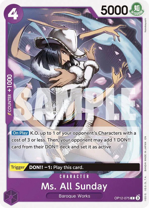 Ms. All Sunday OP12-075 (Legacy of the Master)