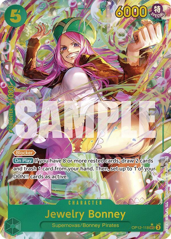 Jewelry Bonney (118) (Alternate Art) OP12-118 · Foil (Legacy of the Master)