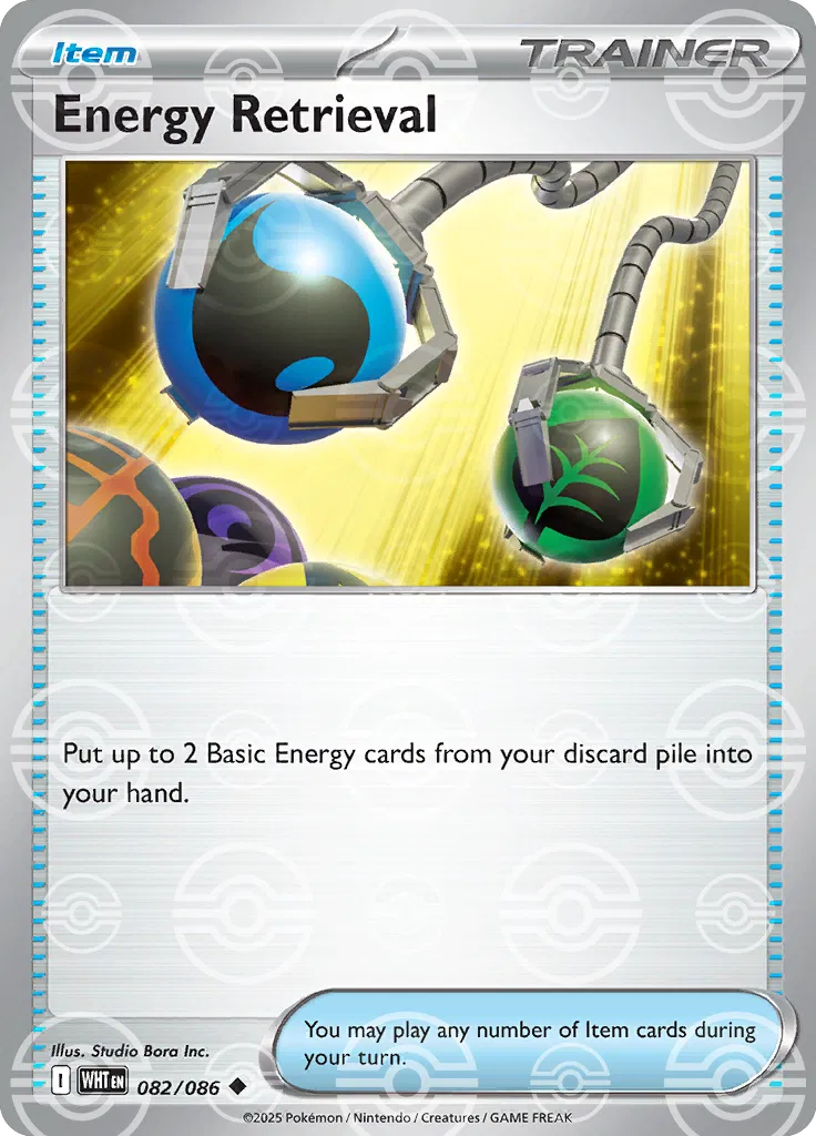Energy Retrieval - 082/086 (Poke Ball Pattern) - SV: White Flare (WHT)