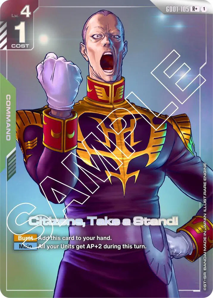 Citizens, Take a Stand! (R+) GD01-105 (Newtype Rising)
