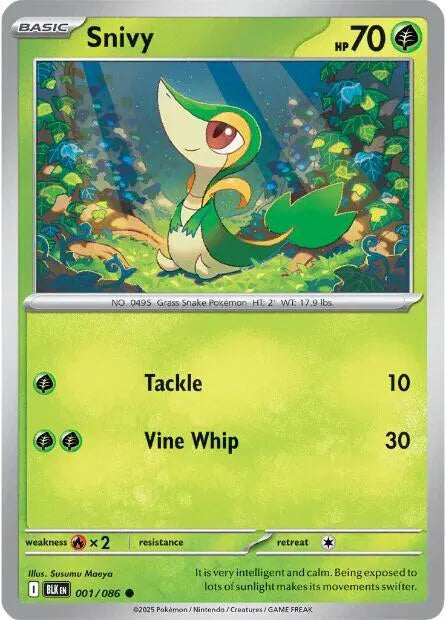 Snivy - 001/086 (Unova Poster Collection) - SV: Black Bolt (BLK)