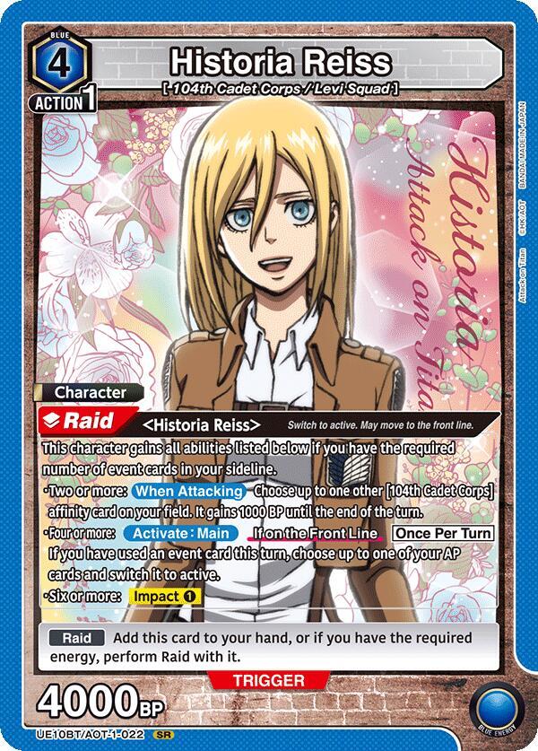 Historia Reiss (022) UE10BT/AOT-1-022 (Attack on Titan)