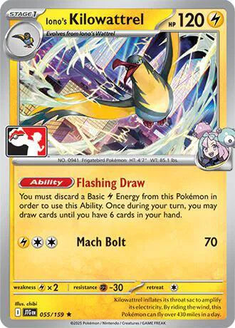 Iono's Kilowattrel - 055/159 (Prize Pack Series One)