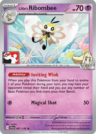 Lillie's Ribombee - 067/159 · Holofoil (Prize Pack Series One)