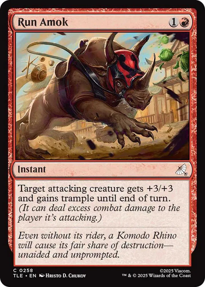 Run Amok 258 · Foil (Avatar: The Last Airbender: Eternal-Legal)