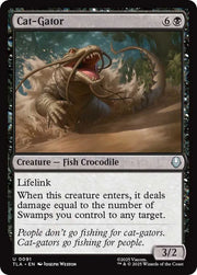 Magic The Gathering Avatar: The Last Airbender Cat-Gator U 91 FOIL