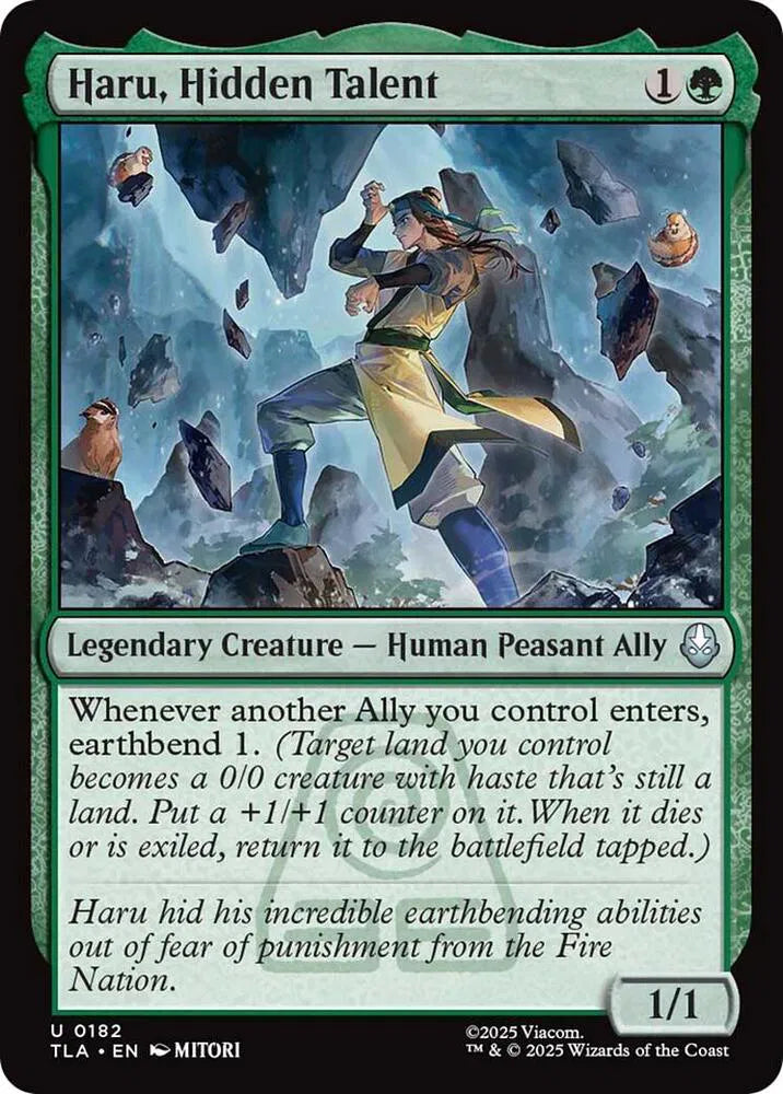 Magic The Gathering Avatar: The Last Airbender Haru, Hidden Talent U 182
